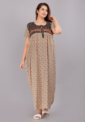 dinesh enterprises Women Nighty(Multicolor)