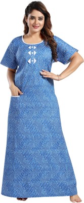 CINCO Women Nighty(Blue)