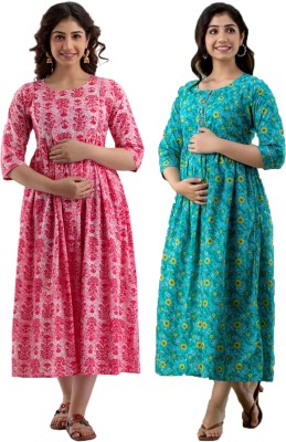 RAHUL TRADERS Women Nighty(Light Green)