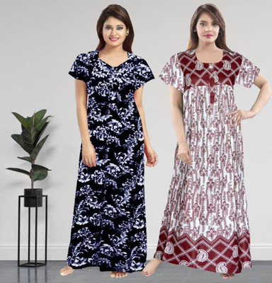 PRIYANSHI ENTERPRISES Women Nighty(Multicolor)
