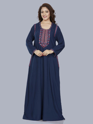 Sanaa Women Nighty(Dark Blue)