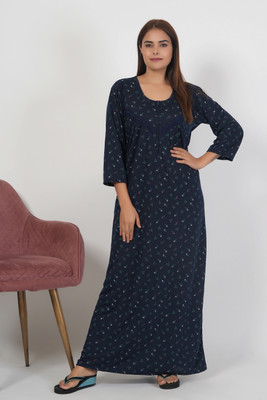 INSTRY Women Nighty(Dark Blue)