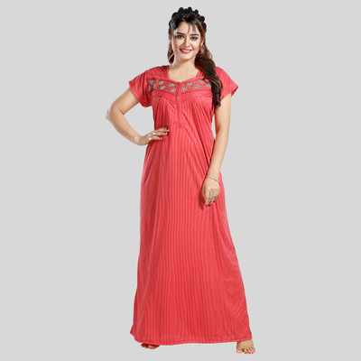 Gutthi Women Nighty(Red)