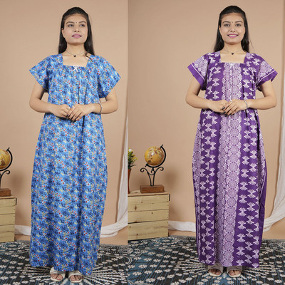 Enterprise Harshita Women Nighty(Maroon)