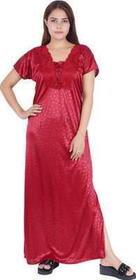 VRIDDHIWEARS Women Nighty(Red)