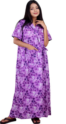 CLYMAA Women Robe(Purple)