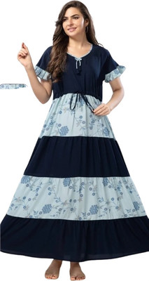 visaka Women Nighty(Blue)