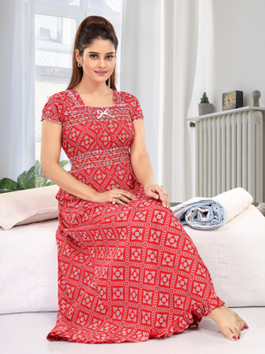 CINCO Women Nightdress(Red)