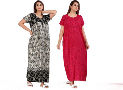 SG STAR Women Nightdress(Multicolor)