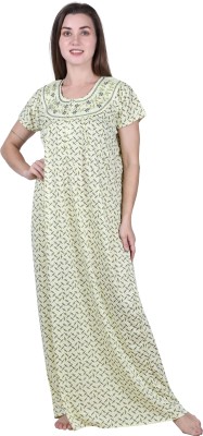 Upayogee Women Nighty(Green)