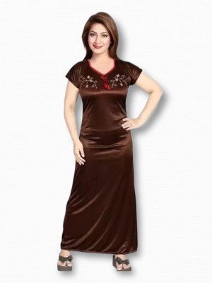 MAITRA FASHION Women Nighty(Brown)