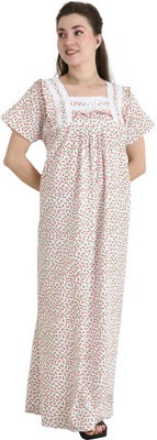 LDHSATI Women Nighty(Beige)