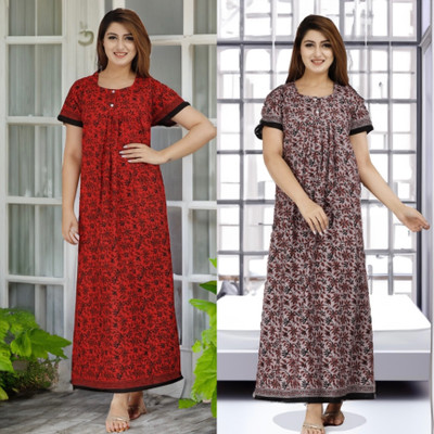DEEPALI CREATION Women Nighty Set(Multicolor)