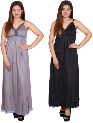 Rylie Women Chemise(Black, Grey)