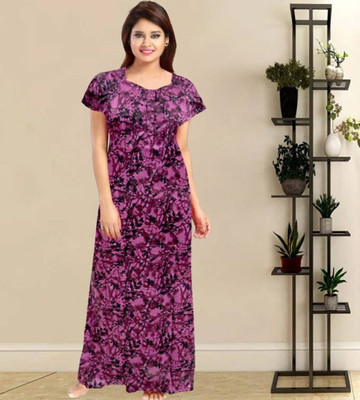 Homezilla Women Nighty(Multicolor)
