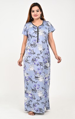 Shrutika Women Nighty(Multicolor)