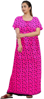 unlocked Women Nighty(Pink)