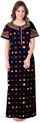 Ruishee Women Nighty Set(Blue)