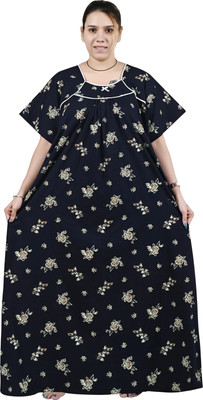 UpperCollection Women Nighty(Blue)