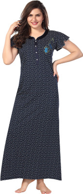 Be You Women Nighty(Dark Blue)