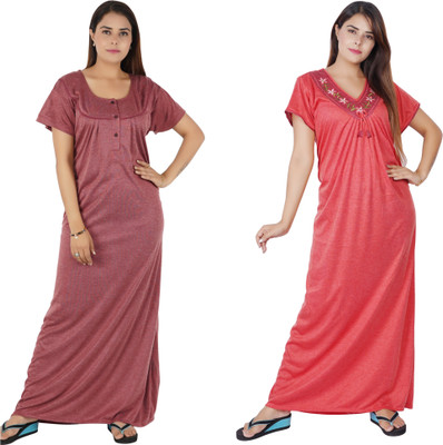 REN STAR Women Nighty(Multicolor)