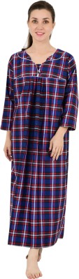 LDHSATI Women Maternity/Nursing Nighty(Blue)