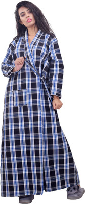 CLYMAA Women Robe(Blue)