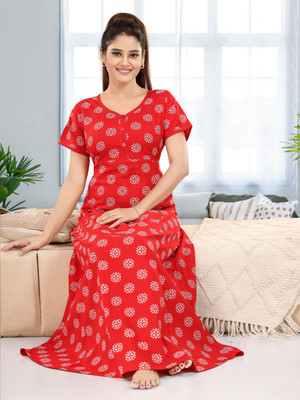 CINCO Women Nightdress(Red)