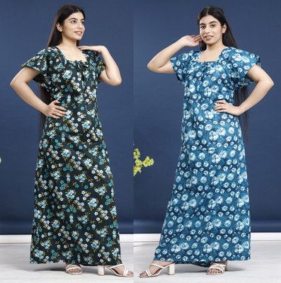 DivyaFashion Women Nighty(Multicolor)