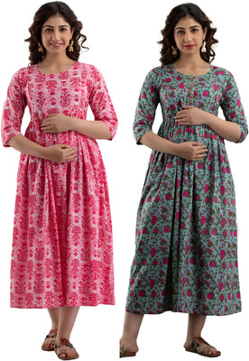 RAHUL TRADERS Women Nighty(Grey)