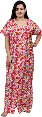 NACNO Women Nighty(Pink)