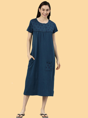 Kryptic Women Nighty(Blue)