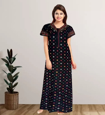 DreamBe Women Nighty(Blue)