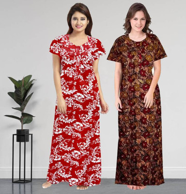 Hans Craft And Art Women Nighty(Multicolor)