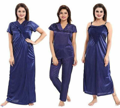 ovida Women Nighty(Dark Blue)