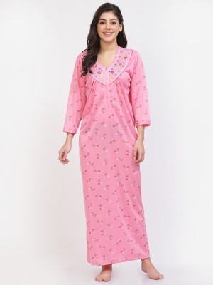 NOC Women Nightdress(Pink)