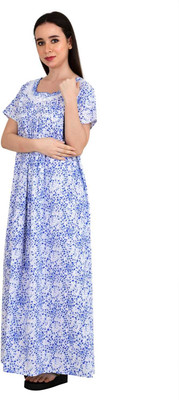 mdp Women Nighty(Blue)
