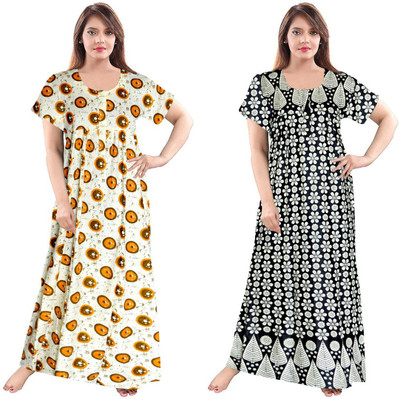 Findora Women Nighty Set(Multicolor)
