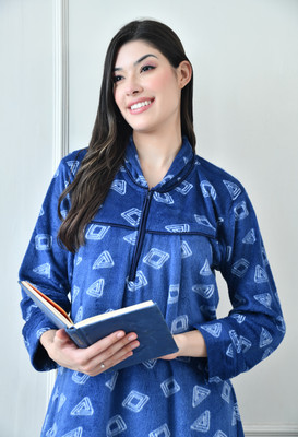 H&Y Women Nighty(Dark Blue)