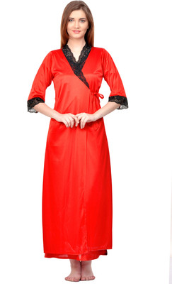 ROWENA Women Robe(Red)