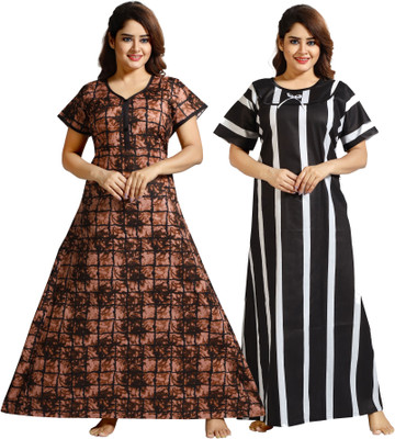 Nighty King Women Nighty(Multicolor)