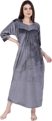 Bombshell Women Nighty(Grey)