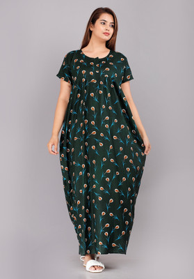 Sarthak Creation Women Nighty(Multicolor)