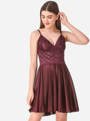 DreamBe Women Nighty(Brown)