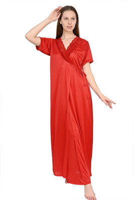 RaatiNightwear Women Nightdress(Green)