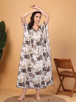 Klotthe Women Nightdress(Brown)