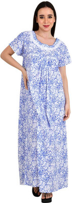 LDHSATI Women Nighty(Blue)