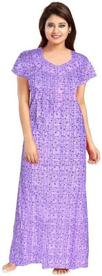 Bajrang Enterprises Women Nighty(Purple)