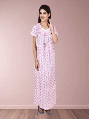 LDHSATI Women Nighty Set(Multicolor)