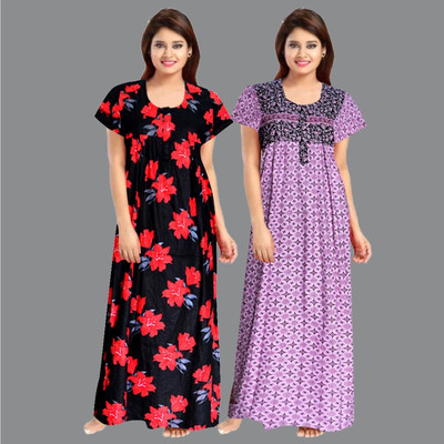 Aryansh Enterprises Women Nightdress(Multicolor)